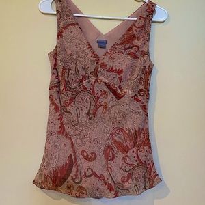 Y2K vintage 2000s wide strap paisley tank